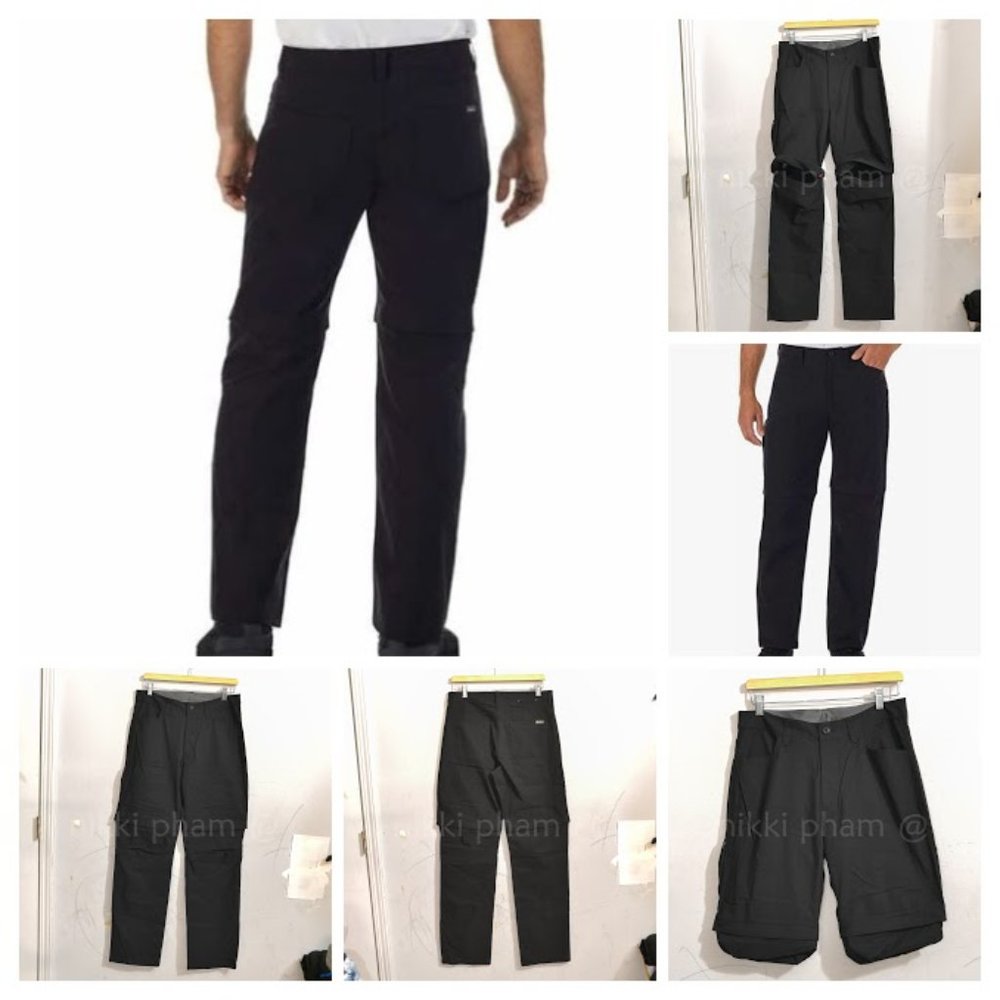 Eddie Bauer Men's Convertible Pant in black